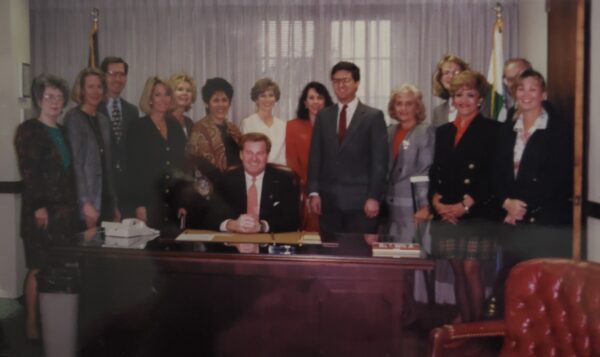Community members at the original opening of HomeSafe’s Boca campus.