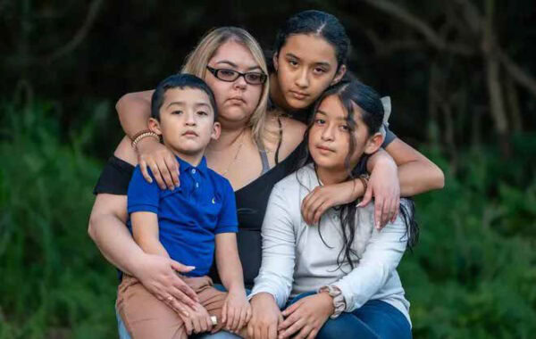 Elizabeth and her three children