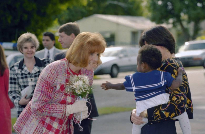 1992 Sarah Ferguson Visits Connors Place West Palm Beach